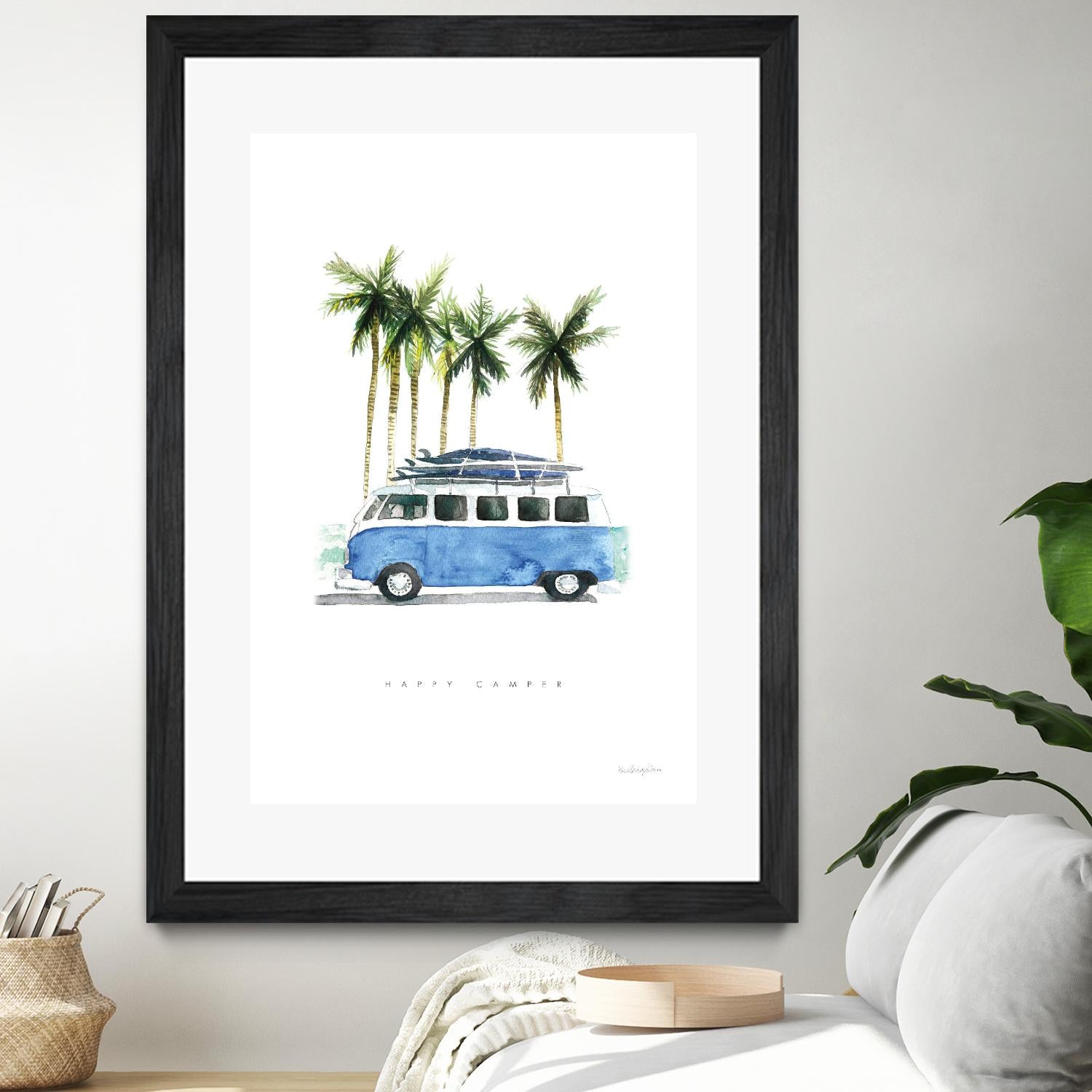 Surf Days II by Mercedes Lopez on GIANT ART - coastal & nautical aqua