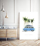 Surf Days II by Mercedes Lopez on GIANT ART - coastal & nautical aqua