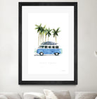 Surf Days II by Mercedes Lopez on GIANT ART - coastal & nautical aqua