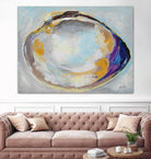 Open Quahog II by Jeanette Vertentes on GIANT ART - coastal & nautical blue