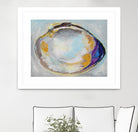 Open Quahog II by Jeanette Vertentes on GIANT ART - blue coastal & nautical seashells