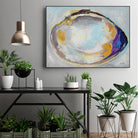 Open Quahog II by Jeanette Vertentes on GIANT ART - coastal & nautical blue