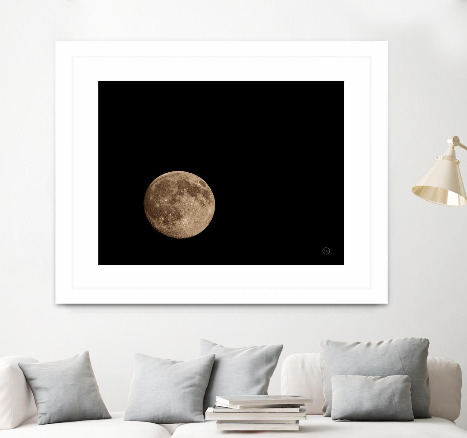 Moon Detail II by Nathan Larson on GIANT ART - black astronomy & celestial moon