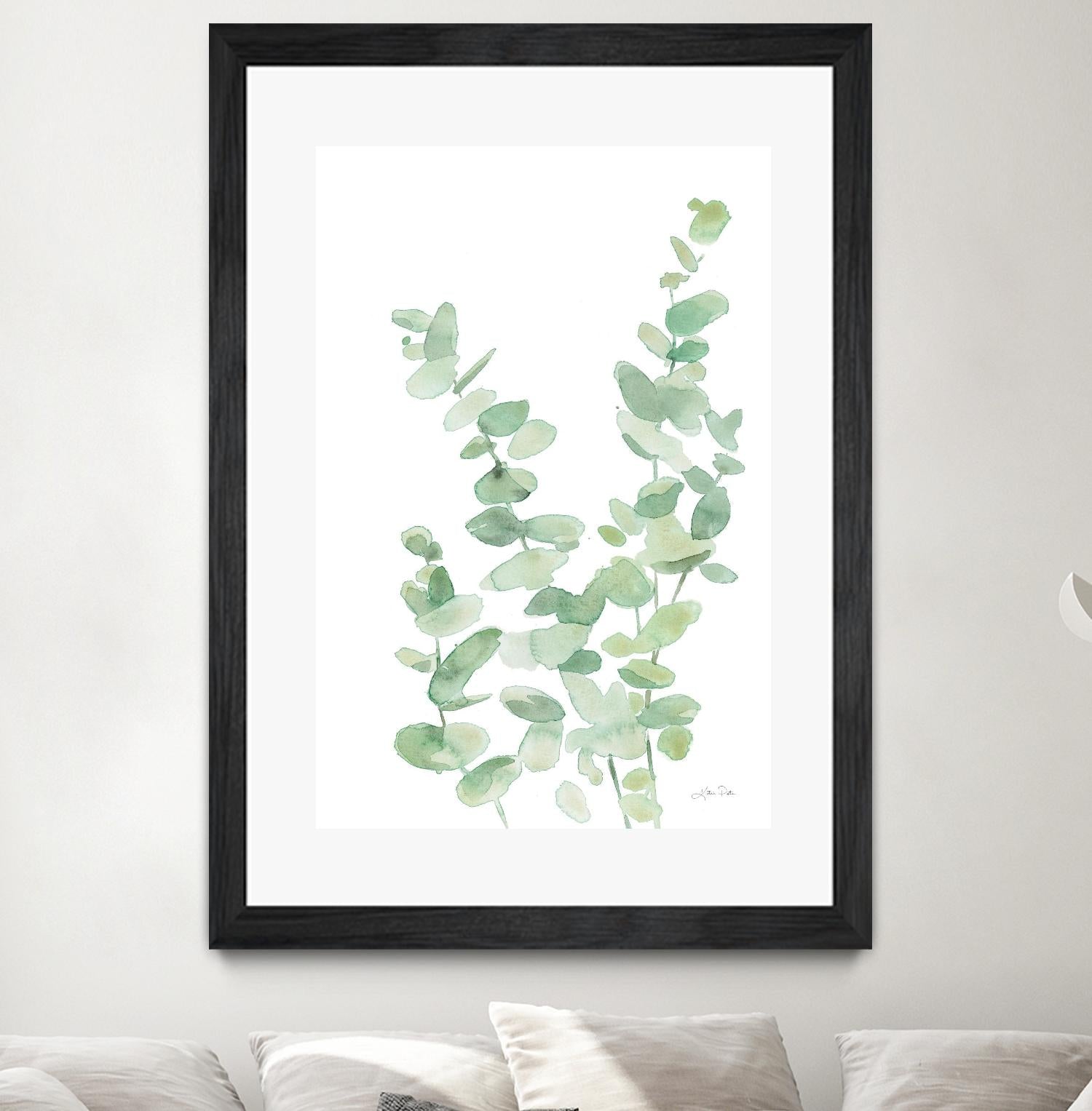 Eucalyptus II by Katrina Pete on GIANT ART - green botanical eucalyptus plants