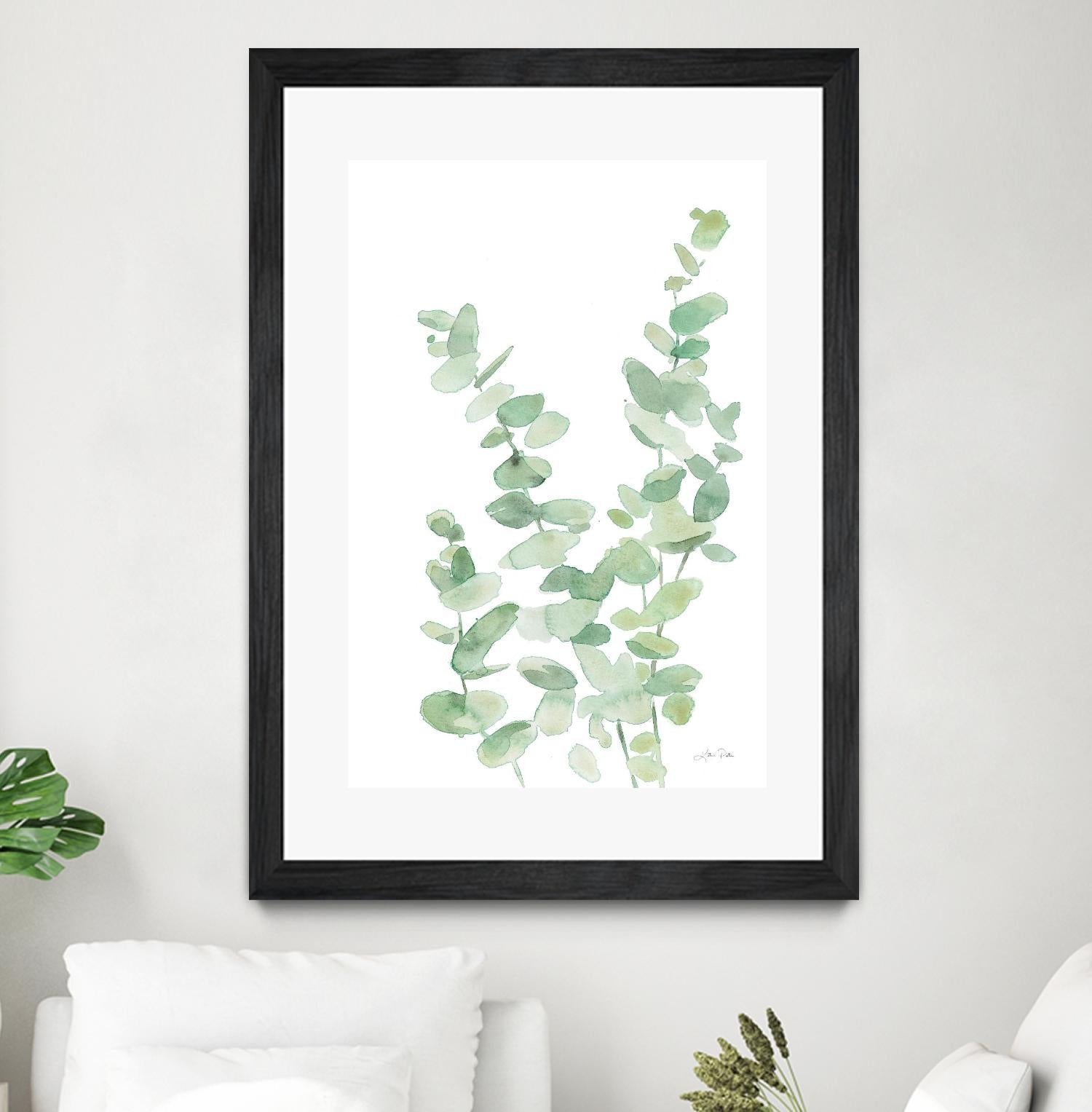 Eucalyptus II by Katrina Pete on GIANT ART - green botanical eucalyptus plants