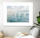 Setting Sail by Danhui Nai on GIANT ART - blue coastal & nautical sails