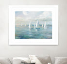 Setting Sail by Danhui Nai on GIANT ART - blue coastal & nautical sails