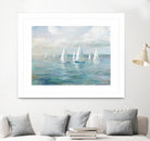 Setting Sail by Danhui Nai on GIANT ART - blue coastal & nautical sails