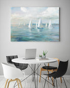 Setting Sail by Danhui Nai on GIANT ART - blue coastal & nautical sails