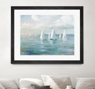 Setting Sail by Danhui Nai on GIANT ART - blue coastal & nautical sails