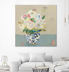 Kristens Peonies Neutral by Kellie Day on GIANT ART - florals aqua