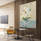 Kristens Peonies Neutral by Kellie Day on GIANT ART - florals aqua