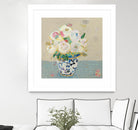 Kristens Peonies Neutral by Kellie Day on GIANT ART - florals aqua