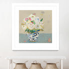 Kristens Peonies Neutral by Kellie Day on GIANT ART - florals aqua