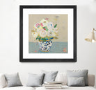 Kristens Peonies Neutral by Kellie Day on GIANT ART - florals aqua