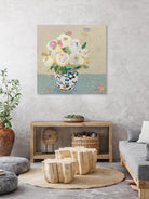 Kristens Peonies Neutral by Kellie Day on GIANT ART - beige flowers floral
