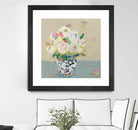 Kristens Peonies Neutral by Kellie Day on GIANT ART - florals aqua