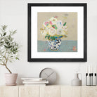 Kristens Peonies Neutral by Kellie Day on GIANT ART - florals aqua