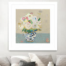 Kristens Peonies Neutral by Kellie Day on GIANT ART - florals aqua