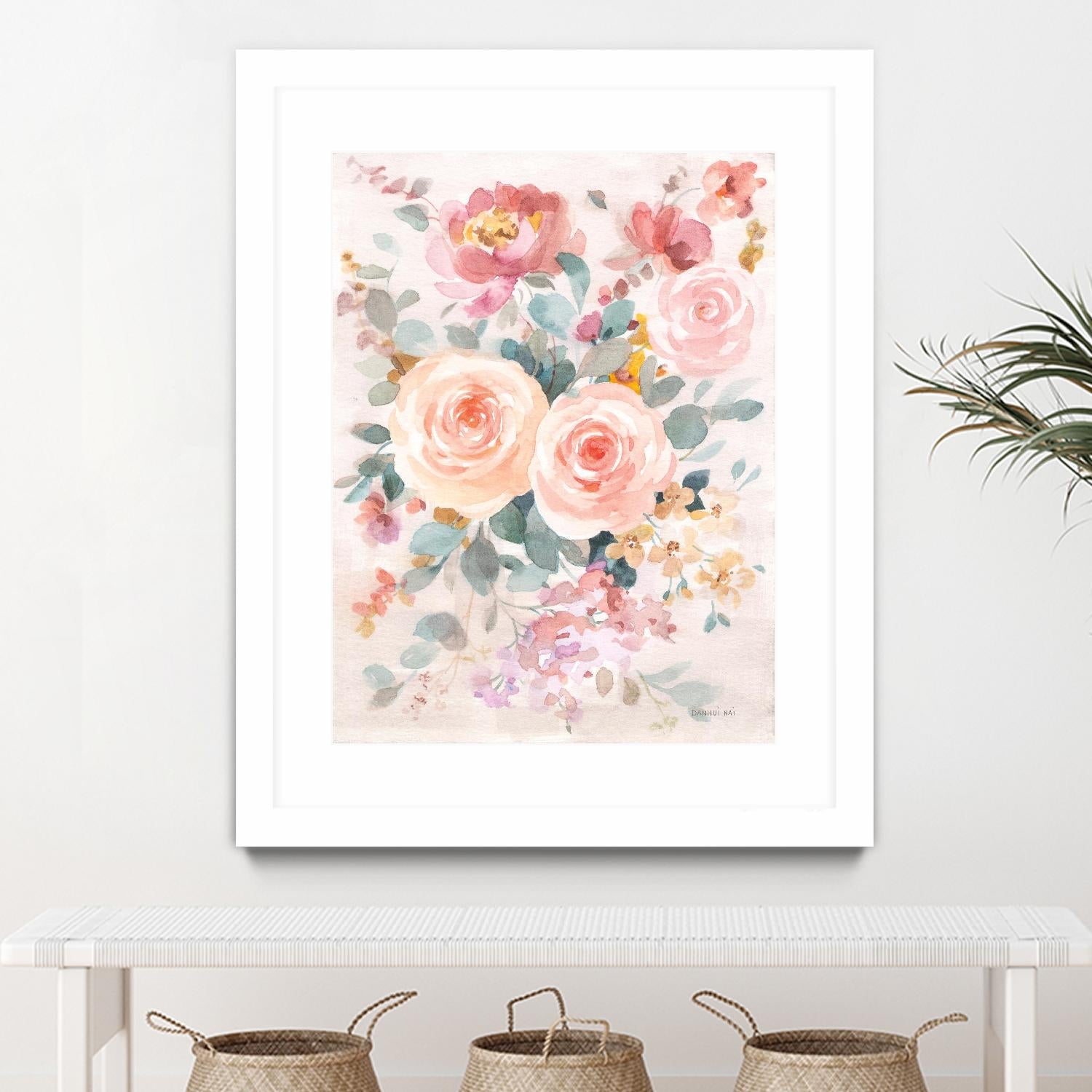 September Blooming II by Danhui Nai on GIANT ART - orange flowers peonies
