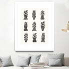 Planted by Courtney Prahl on GIANT ART - white botanical stems