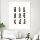 Planted by Courtney Prahl on GIANT ART - white botanical stems