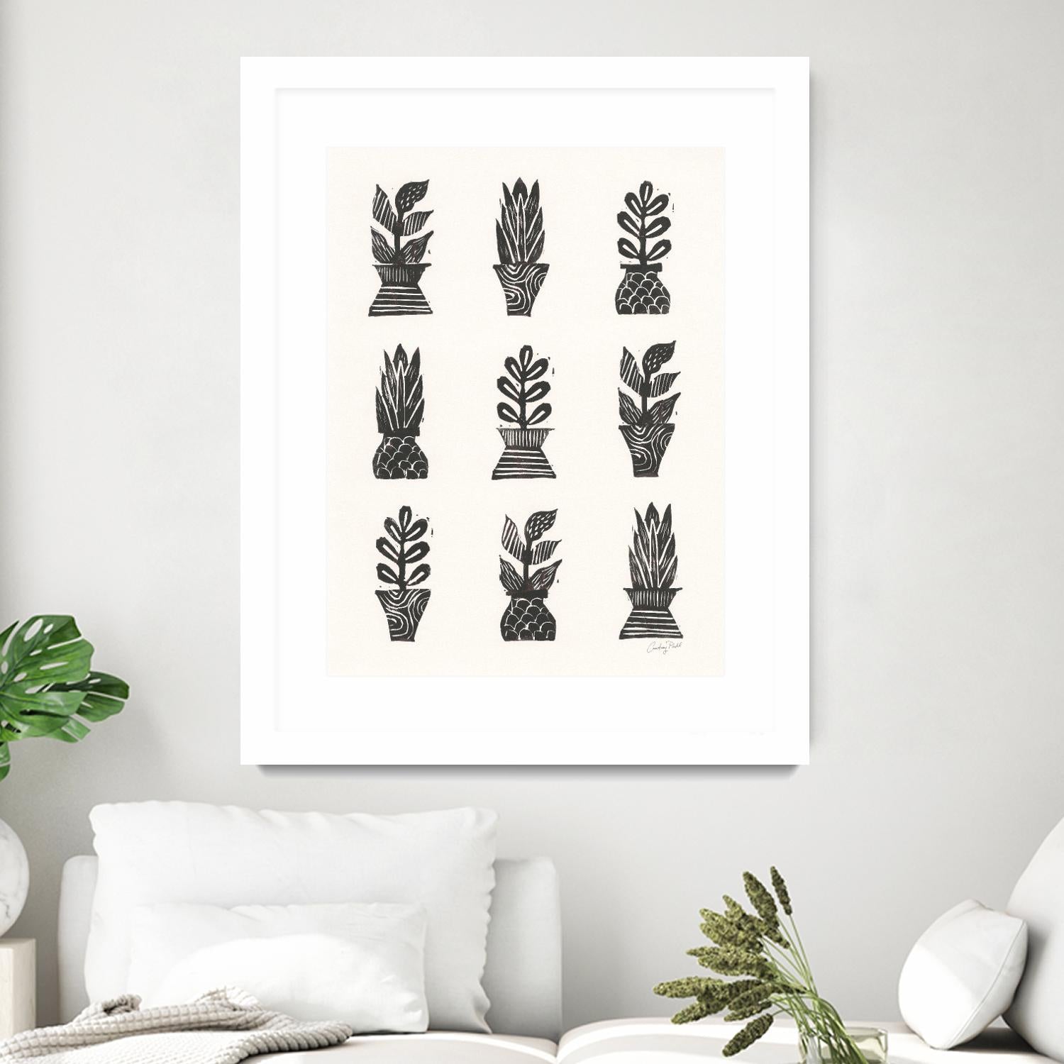 Planted by Courtney Prahl on GIANT ART - white botanical stems