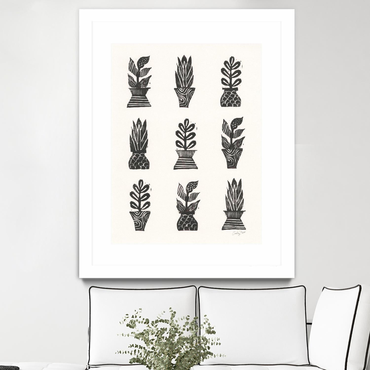 Planted by Courtney Prahl on GIANT ART - white botanical stems