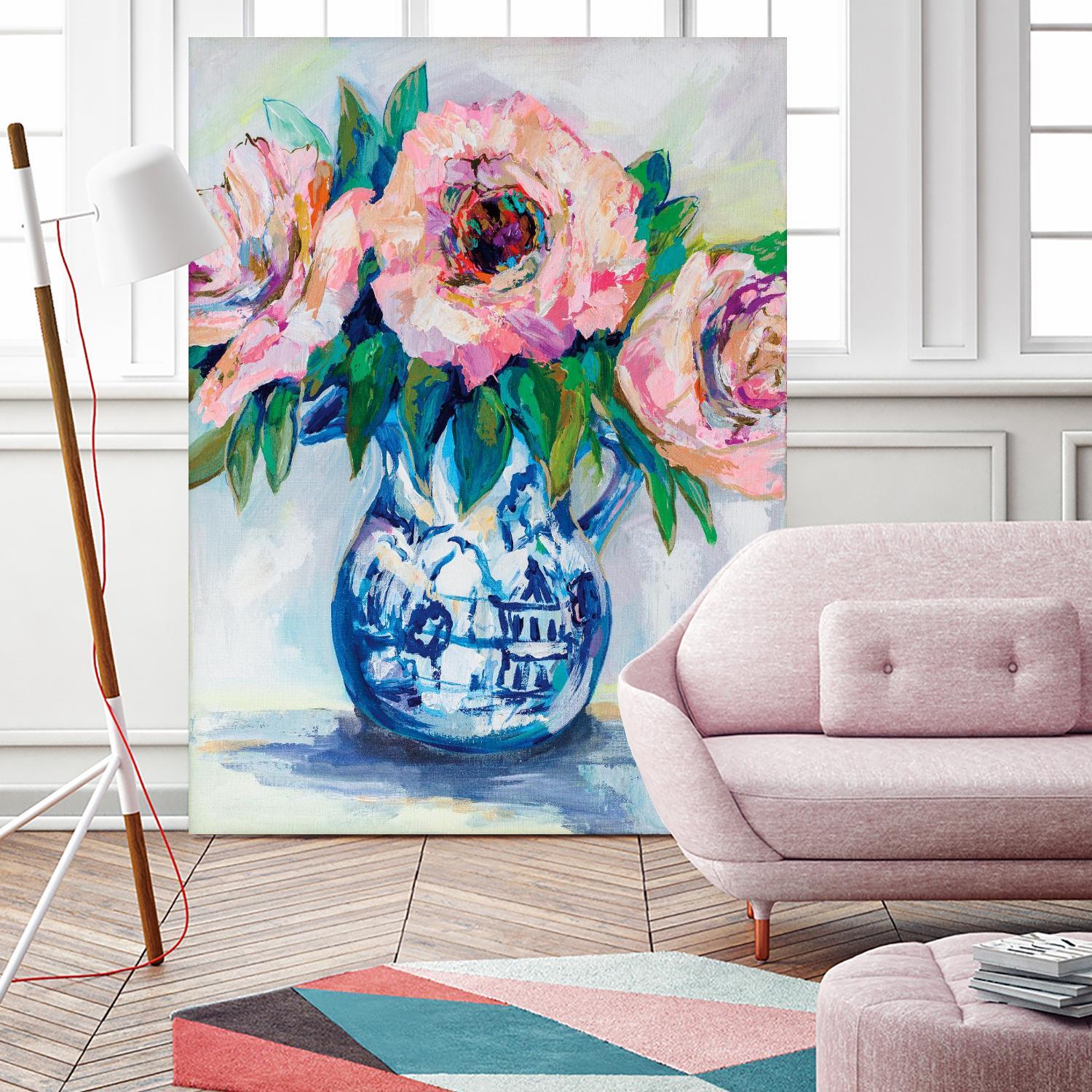 Sophisticated by Jeanette Vertentes on GIANT ART - florals aqua