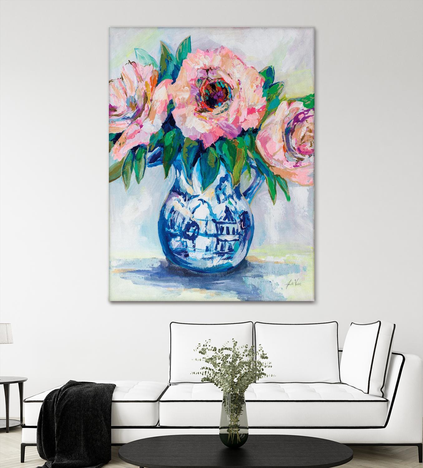 Sophisticated by Jeanette Vertentes on GIANT ART - florals aqua