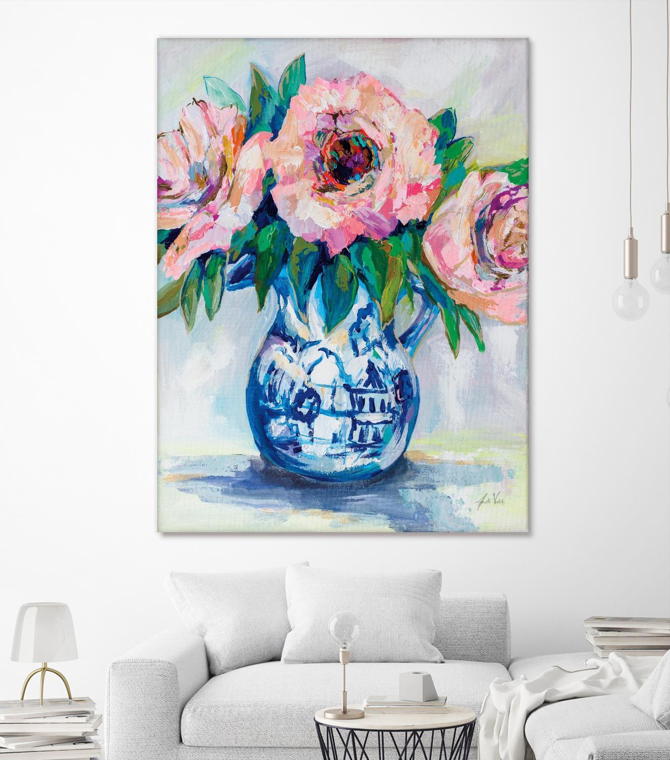 Sophisticated by Jeanette Vertentes on GIANT ART - florals aqua