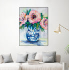 Sophisticated by Jeanette Vertentes on GIANT ART - florals aqua