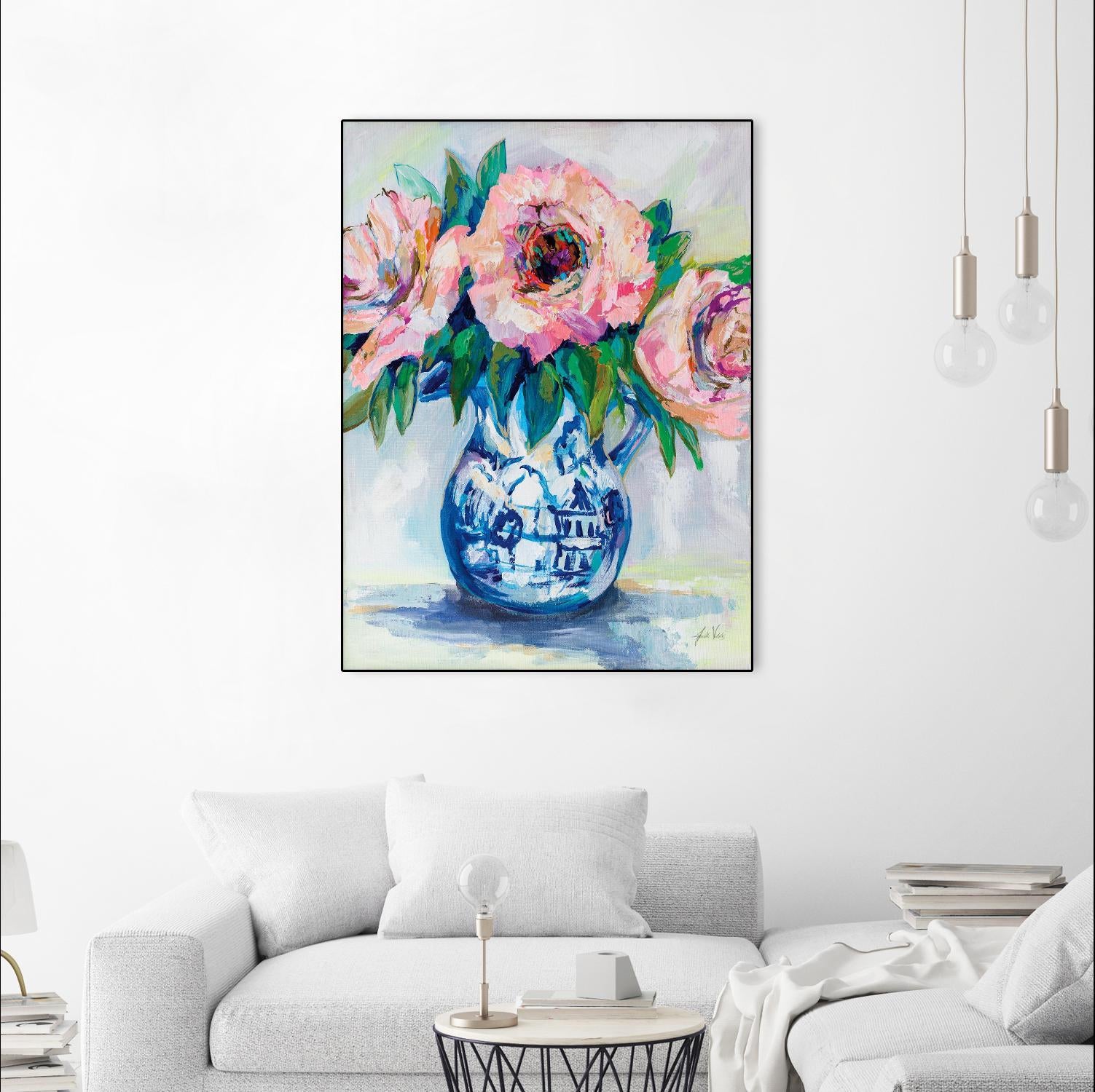 Sophisticated by Jeanette Vertentes on GIANT ART - florals aqua