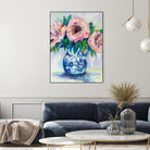 Sophisticated by Jeanette Vertentes on GIANT ART - florals aqua