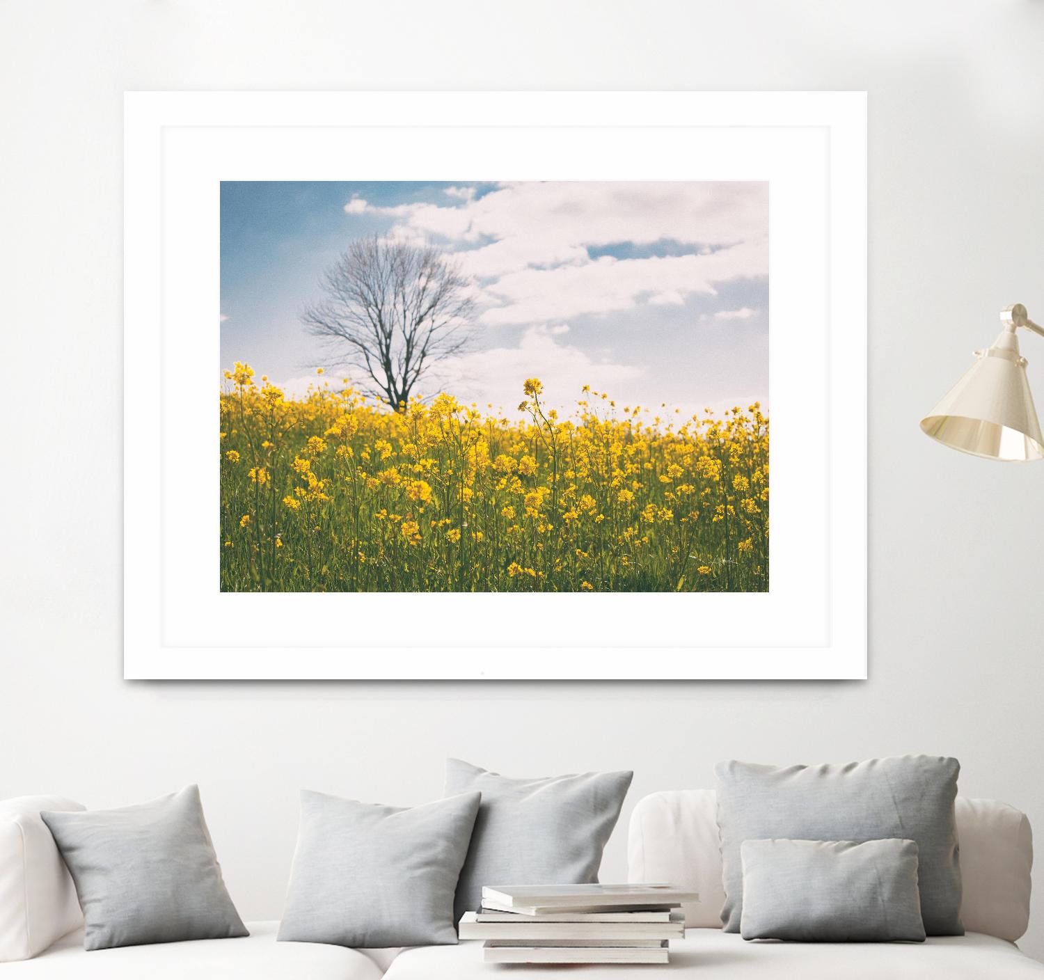 Spring Meadow by Aledanda on GIANT ART - blue flowers flowers