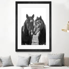 Good Friends Mane by Aledanda on GIANT ART - white farmhouse archibald