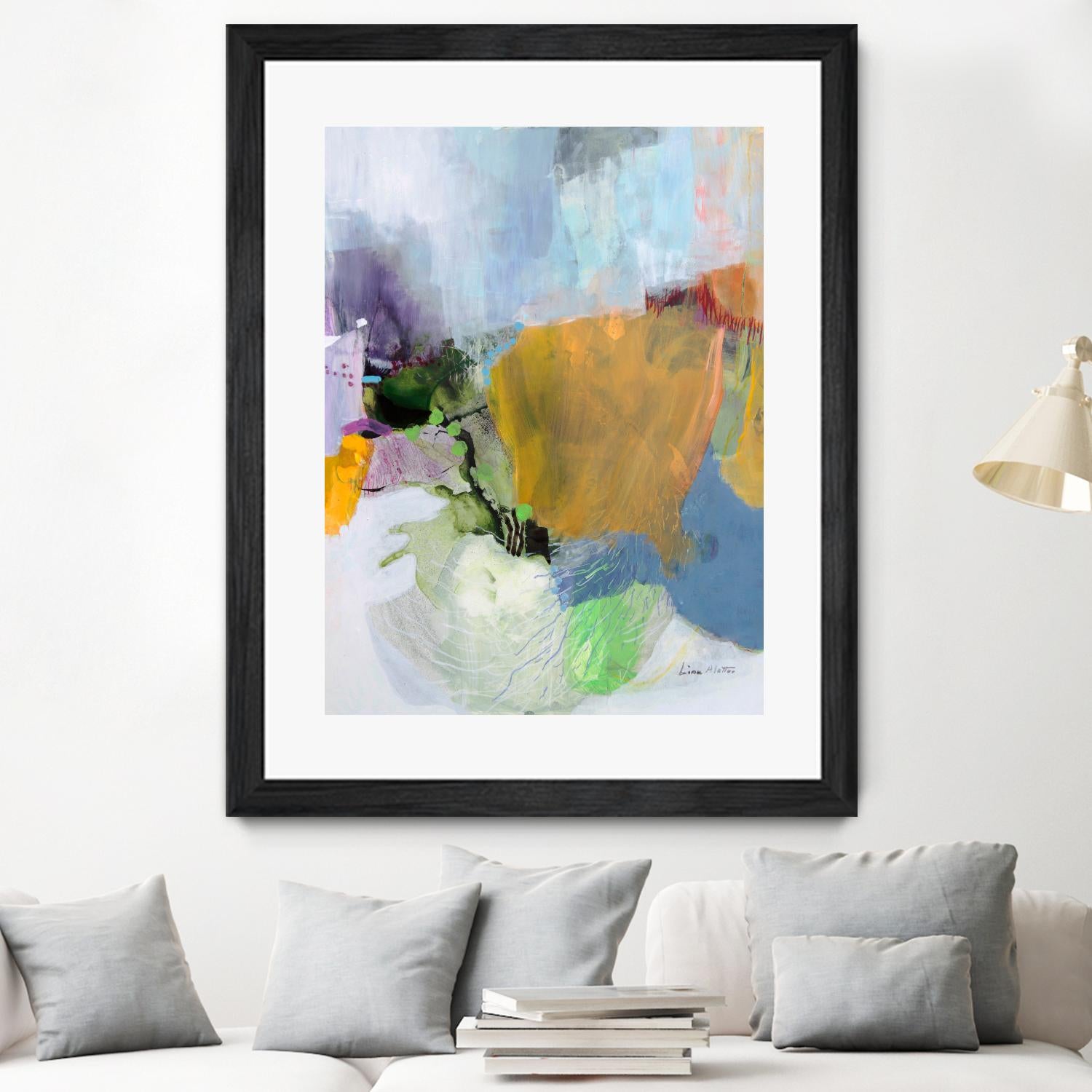 Where There Is Always More by Lina Alattar on GIANT ART - multicolor abstracts; contemporary