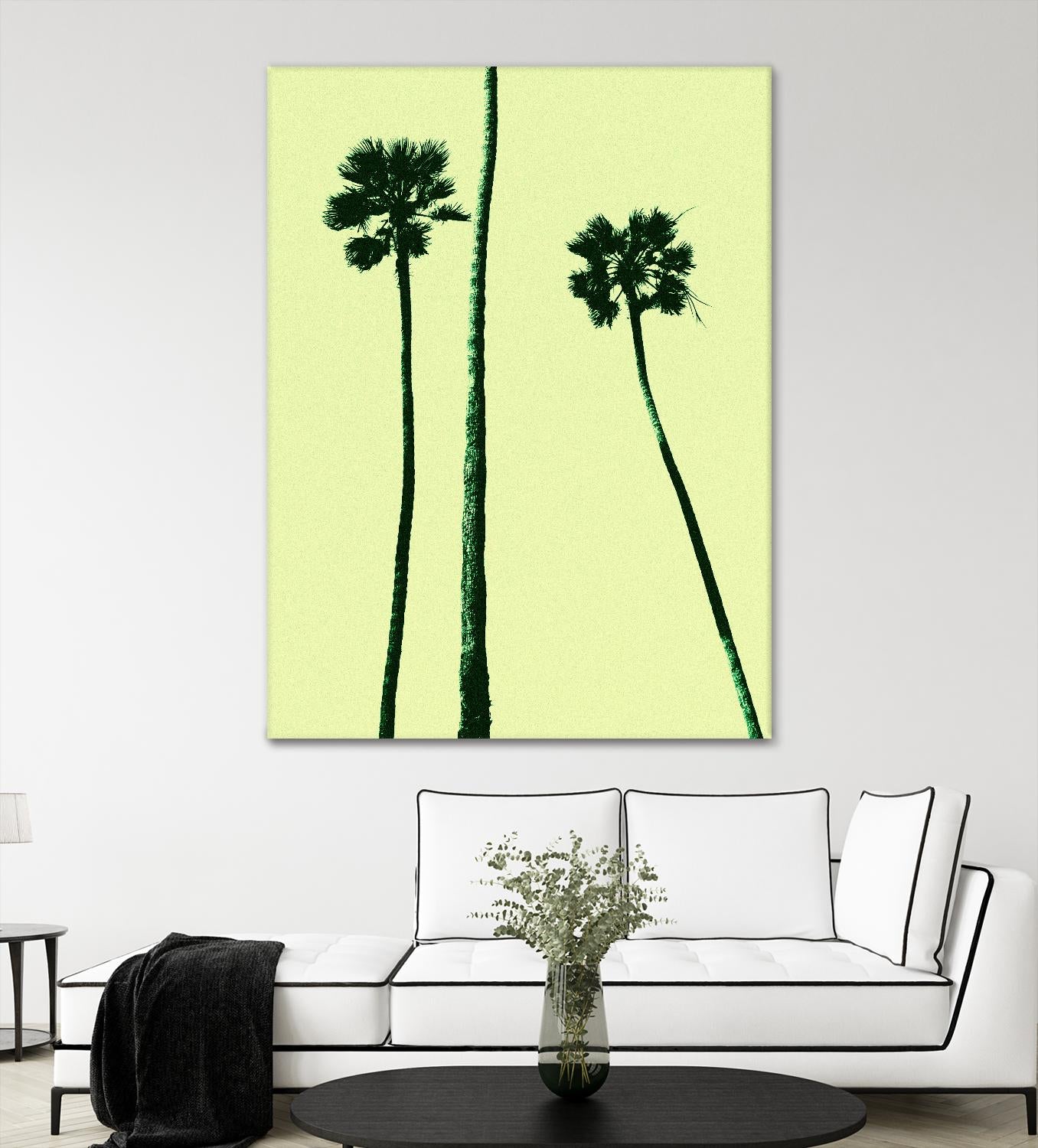 Palm Trees 2000 (Cyan) by Erik Asla on GIANT ART - multicolor photography; contemporary