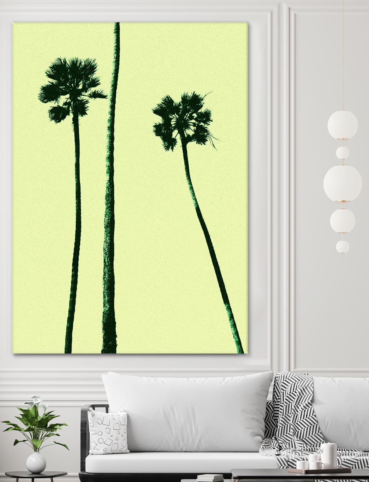 Palm Trees 2000 (Cyan) by Erik Asla on GIANT ART - multicolor photography; contemporary