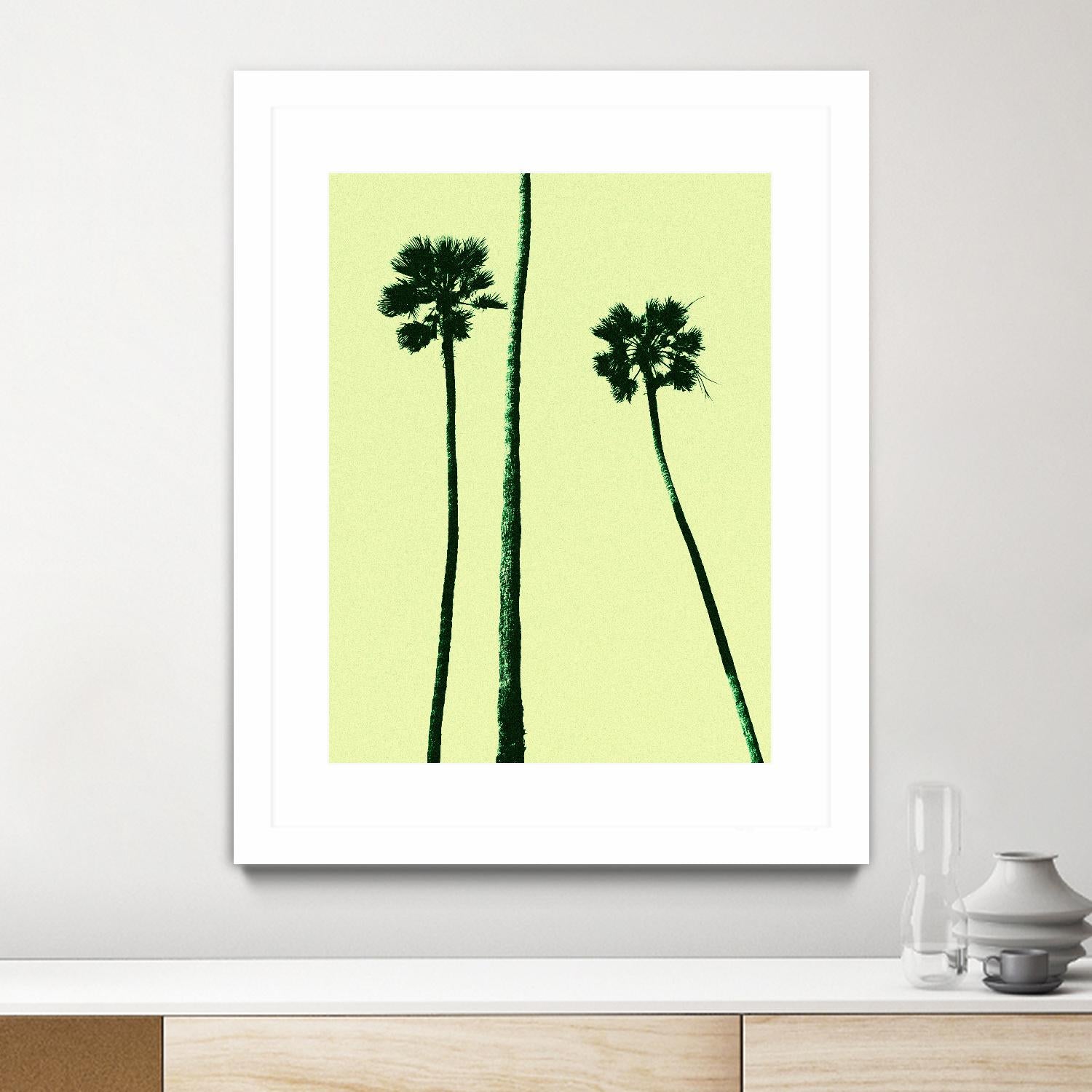 Palm Trees 2000 (Cyan) by Erik Asla on GIANT ART - multicolor photography; contemporary