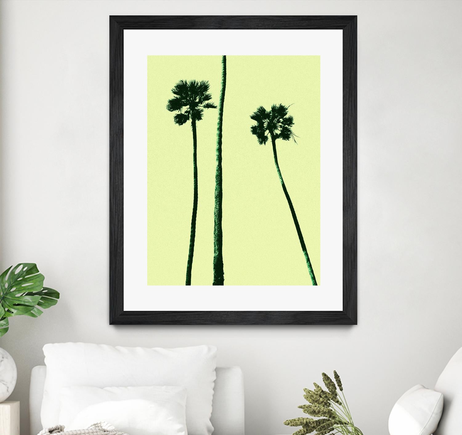 Palm Trees 2000 (Cyan) by Erik Asla on GIANT ART - multicolor photography; contemporary