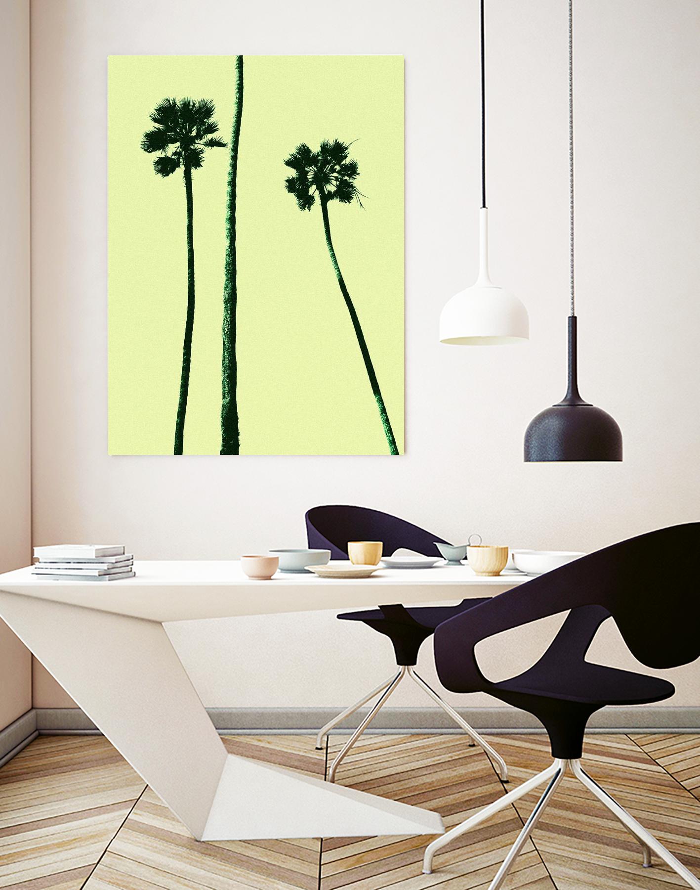 Palm Trees 2000 (Cyan) by Erik Asla on GIANT ART - multicolor photography; contemporary