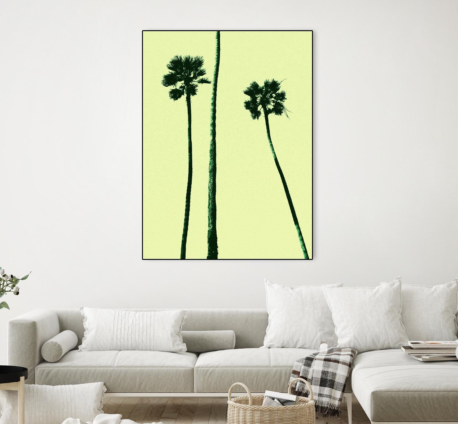 Palm Trees 2000 (Cyan) by Erik Asla on GIANT ART - multicolor photography; contemporary