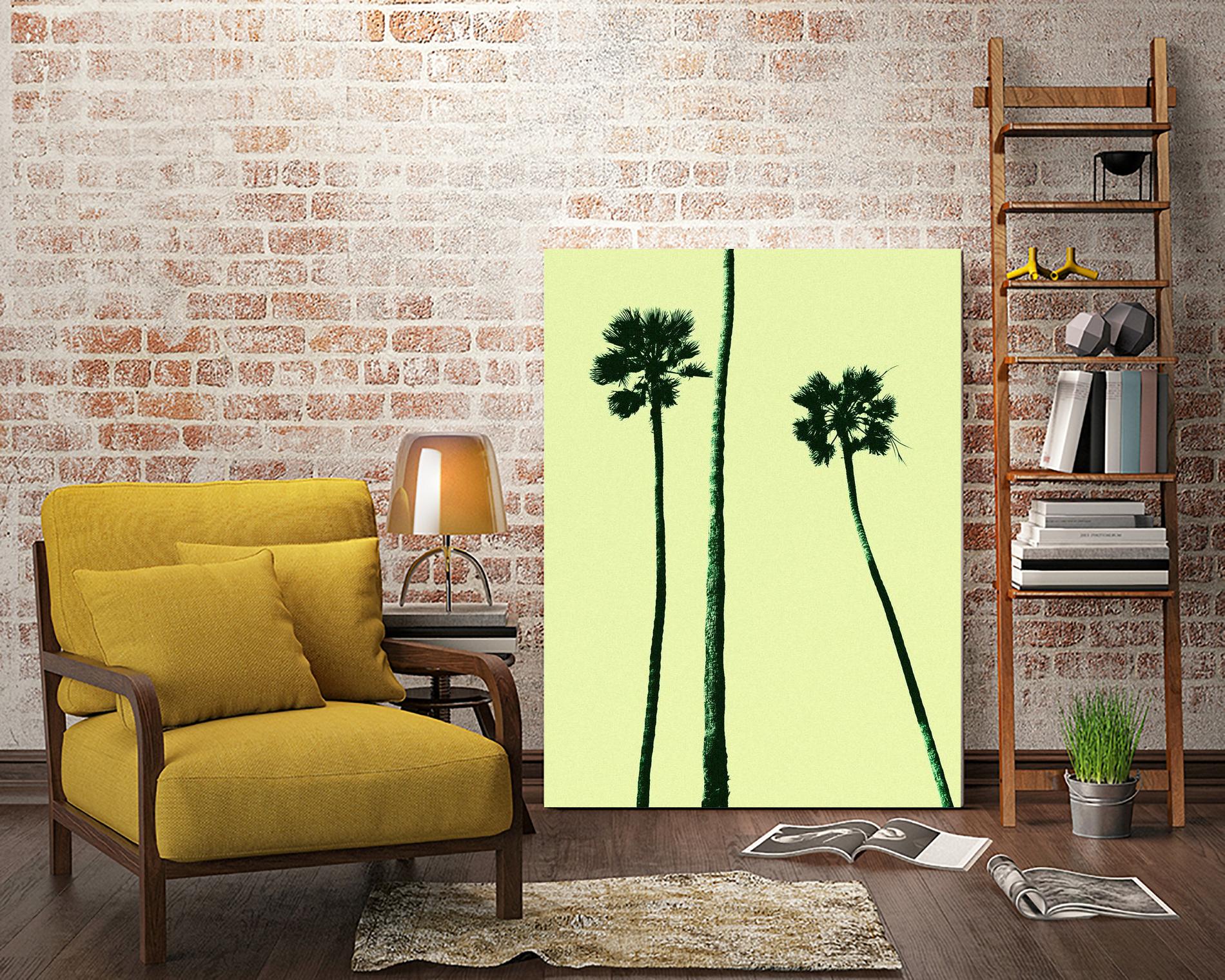 Palm Trees 2000 (Cyan) by Erik Asla on GIANT ART - multicolor photography; contemporary