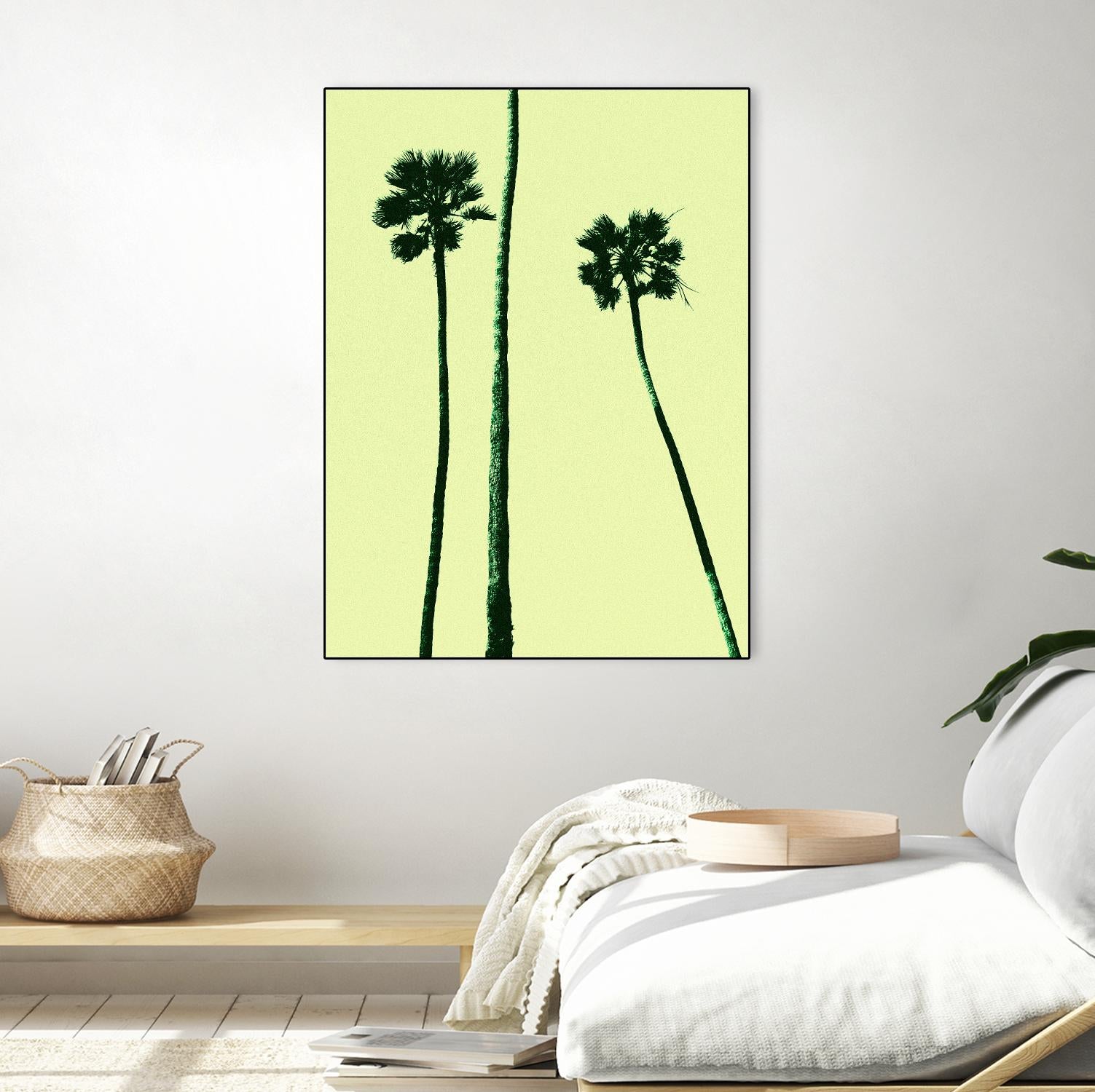 Palm Trees 2000 (Cyan) by Erik Asla on GIANT ART - multicolor photography; contemporary