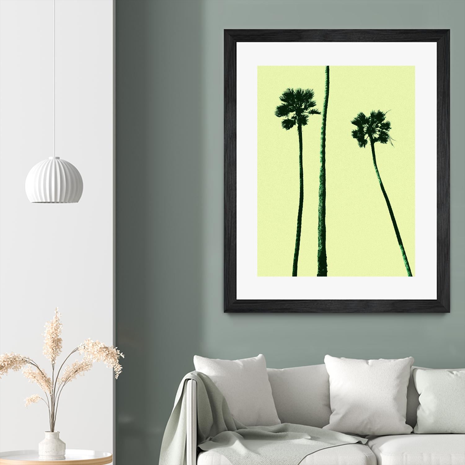 Palm Trees 2000 (Cyan) by Erik Asla on GIANT ART - multicolor photography; contemporary