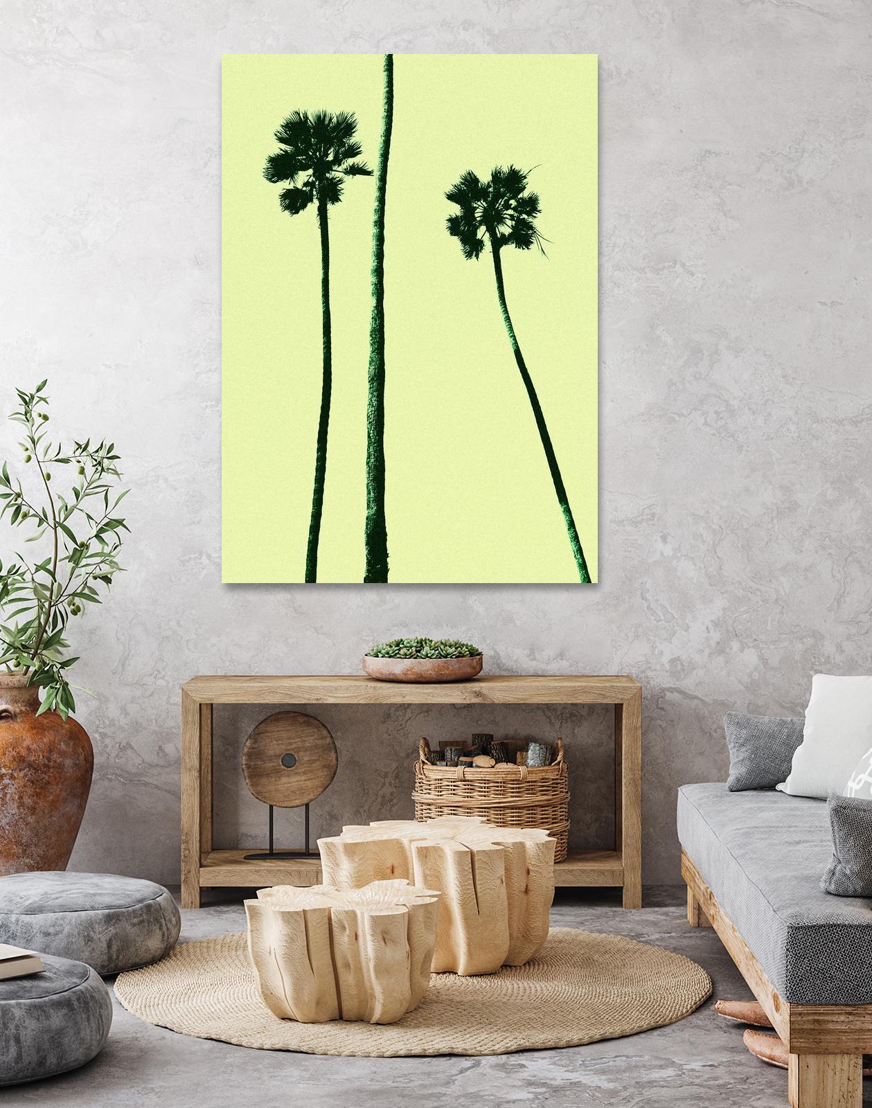 Palm Trees 2000 (Cyan) by Erik Asla on GIANT ART - multicolor photography; contemporary