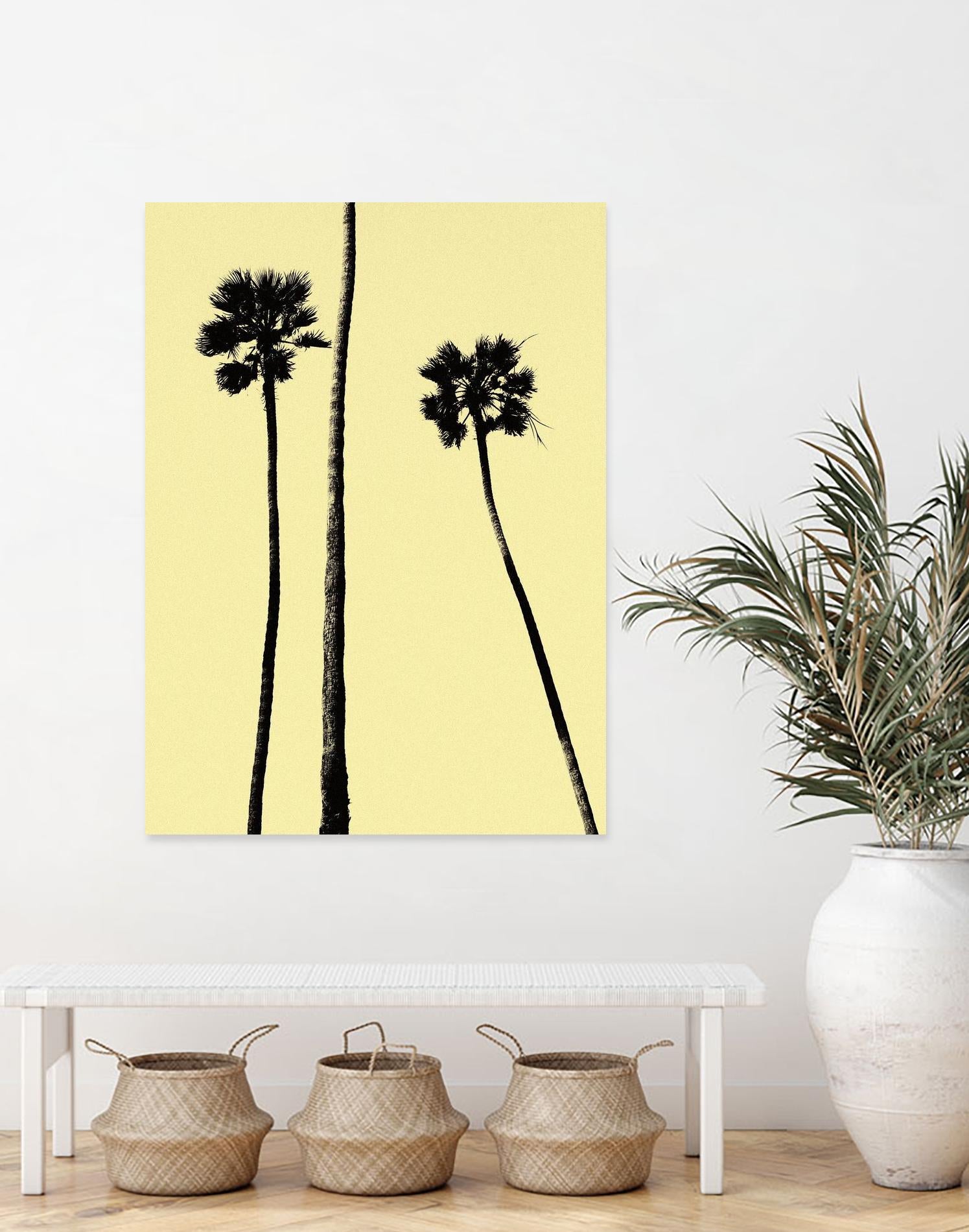 Palm Trees 2000 (Yellow) by Erik Asla on GIANT ART - multicolor photography; contemporary