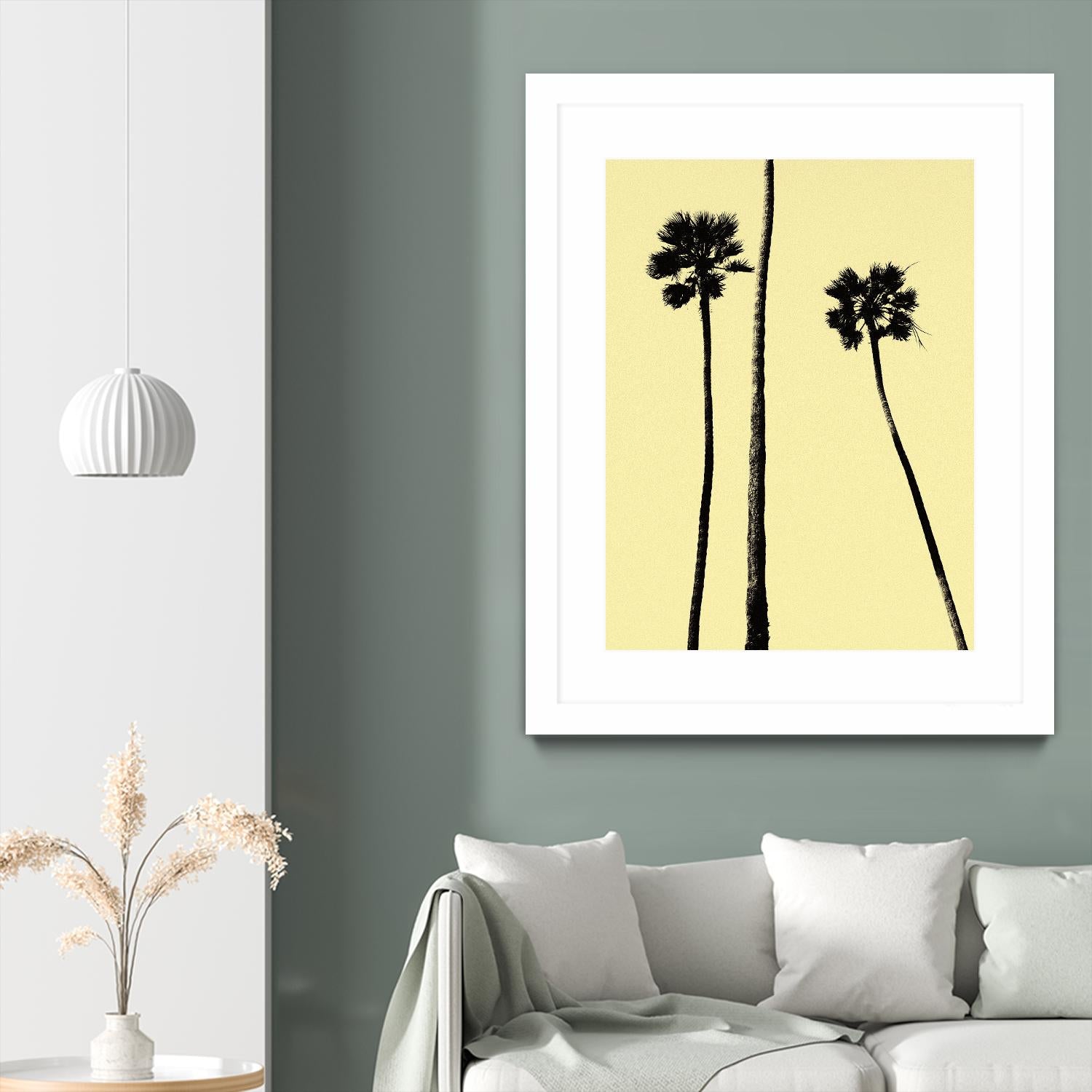 Palm Trees 2000 (Yellow) by Erik Asla on GIANT ART - multicolor photography; contemporary