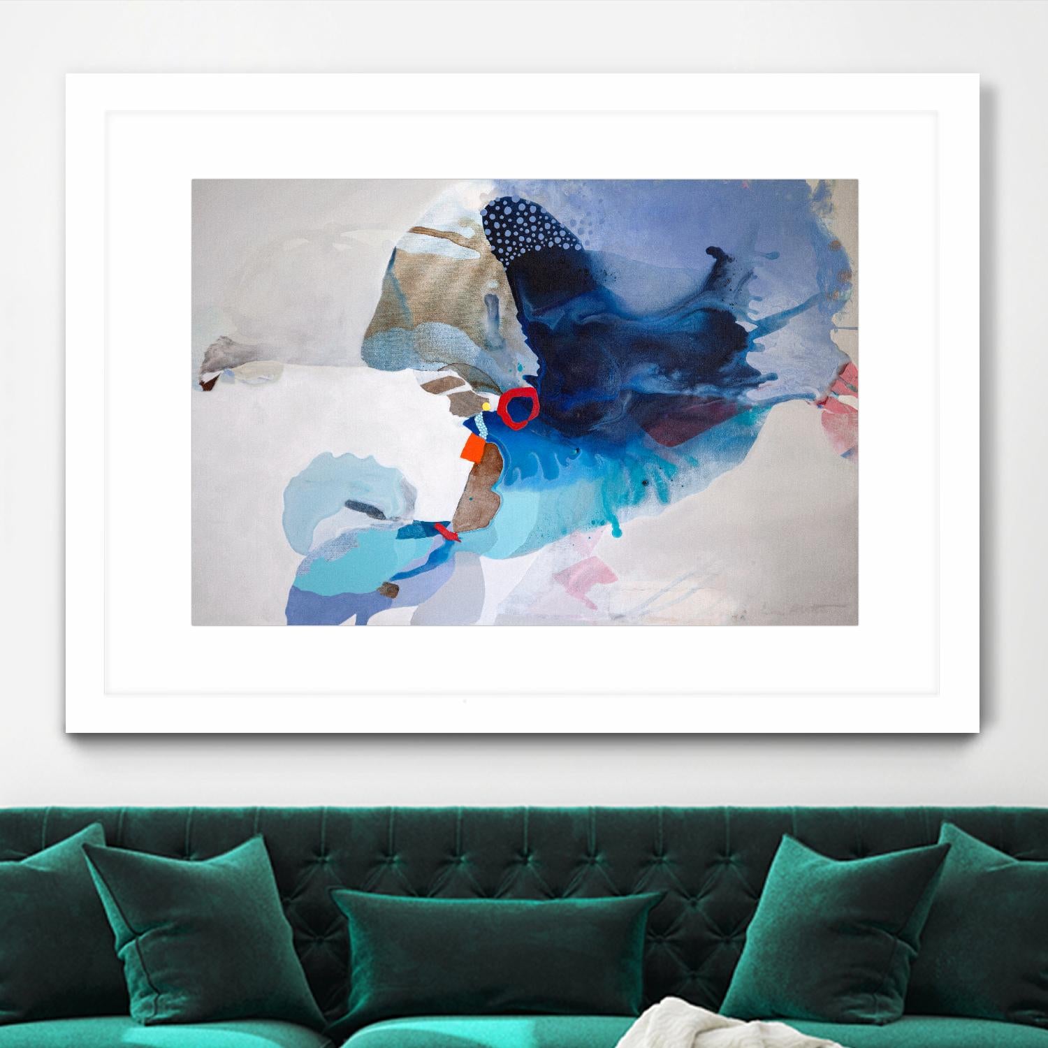 Ocean Tides by Lina Alattar on GIANT ART - multicolor abstracts, contemporary